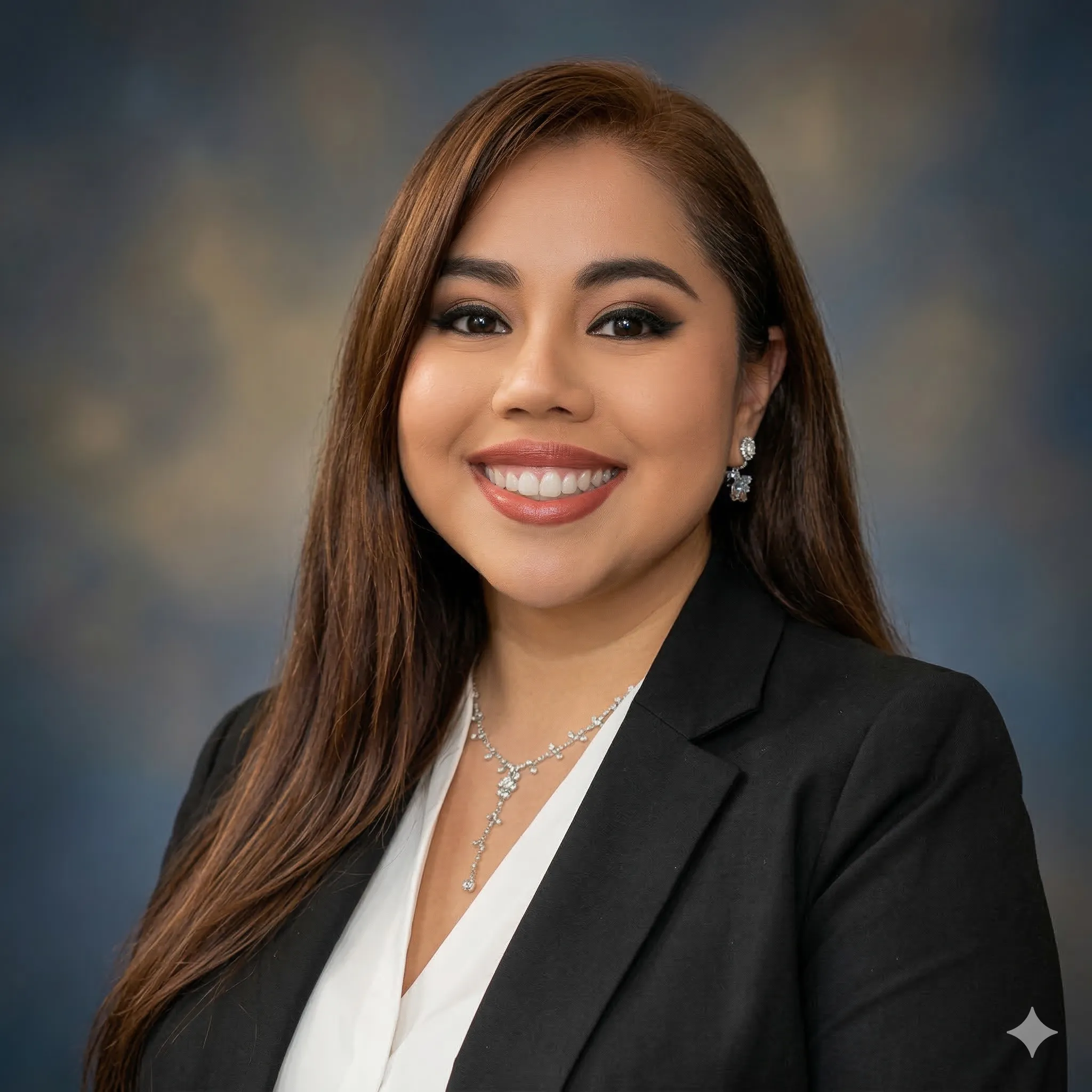 Delia Segovia smiling in a professional portrait